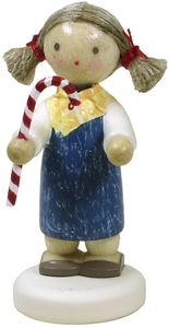 Flade Mädchen mit Zuckerstange  (Flade 5423) Mädchen mit Zuckerstange